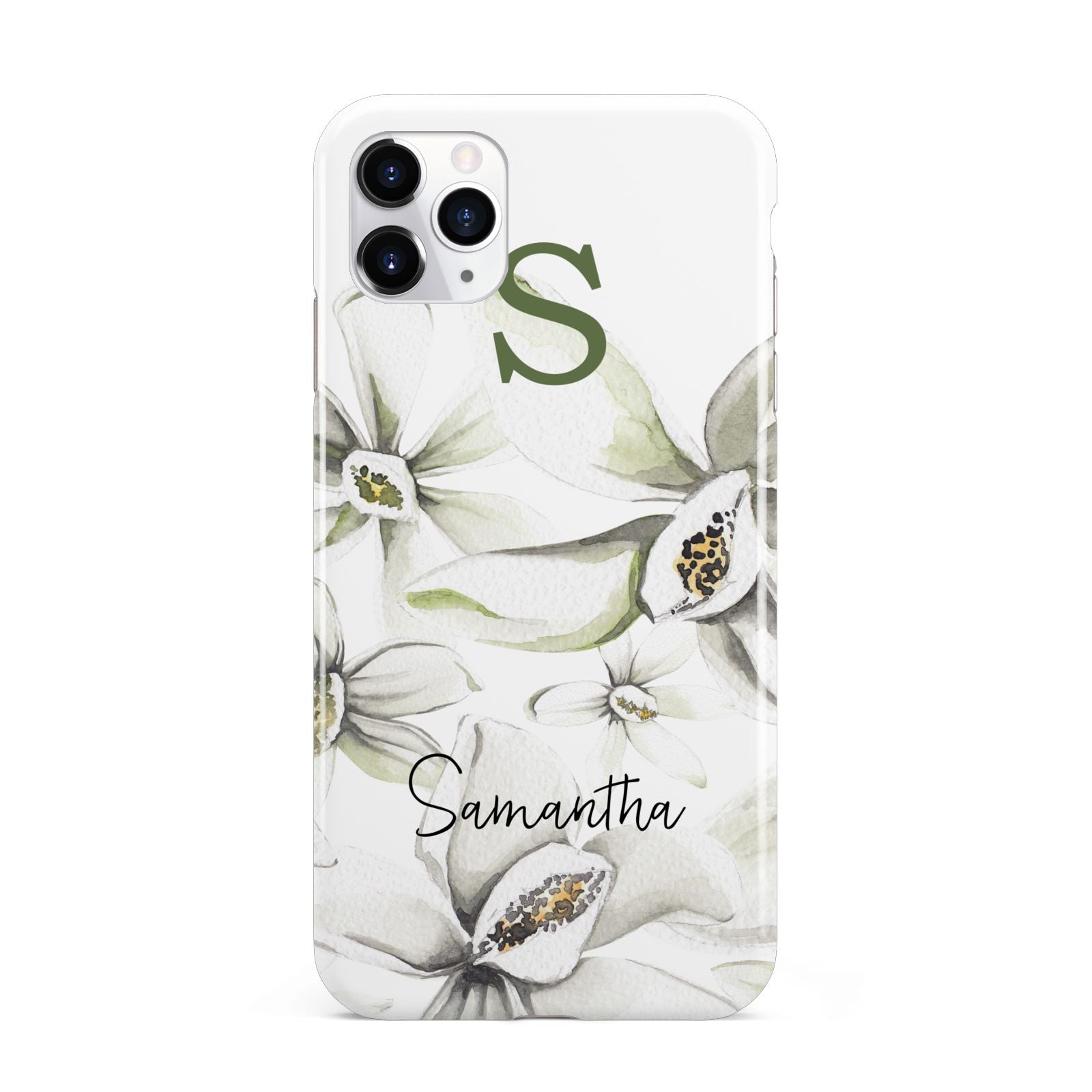Personalised Orange Blossom iPhone 11 Pro Max 3D Tough Case