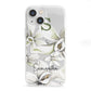 Personalised Orange Blossom iPhone 13 Mini Clear Bumper Case