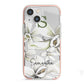 Personalised Orange Blossom iPhone 13 Mini TPU Impact Case with Pink Edges