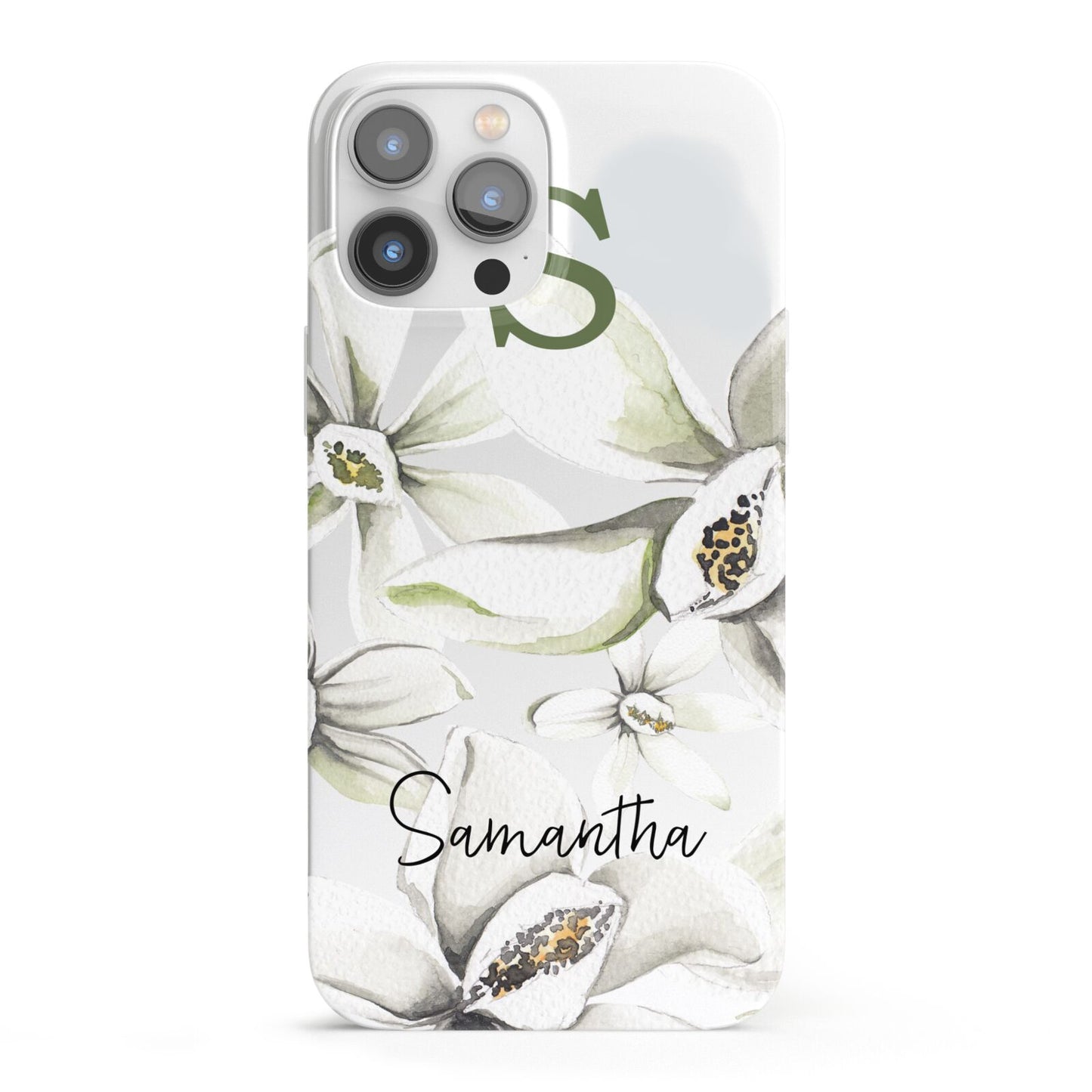 Personalised Orange Blossom iPhone 13 Pro Max Full Wrap 3D Snap Case
