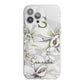 Personalised Orange Blossom iPhone 13 Pro Max TPU Impact Case with White Edges