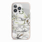 Personalised Orange Blossom iPhone 13 Pro TPU Impact Case with Pink Edges