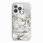 Personalised Orange Blossom iPhone 13 Pro TPU Impact Case with White Edges
