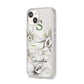 Personalised Orange Blossom iPhone 14 Clear Tough Case Starlight Angled Image