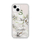 Personalised Orange Blossom iPhone 14 Clear Tough Case Starlight