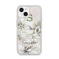 Personalised Orange Blossom iPhone 14 Glitter Tough Case Starlight