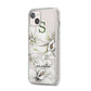 Personalised Orange Blossom iPhone 14 Plus Clear Tough Case Starlight Angled Image