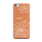 Personalised Orange Cobweb Apple iPhone 5c Case