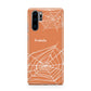 Personalised Orange Cobweb Huawei P30 Pro Phone Case