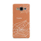 Personalised Orange Cobweb Samsung Galaxy A3 Case