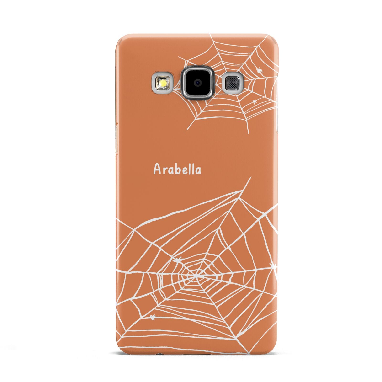 Personalised Orange Cobweb Samsung Galaxy A5 Case