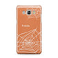 Personalised Orange Cobweb Samsung Galaxy J5 2016 Case