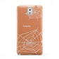 Personalised Orange Cobweb Samsung Galaxy Note 3 Case
