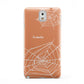 Personalised Orange Cobweb Samsung Galaxy Note 3 Case