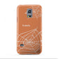 Personalised Orange Cobweb Samsung Galaxy S5 Mini Case