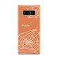 Personalised Orange Cobweb Samsung Galaxy S8 Case