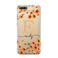 Personalised Orange Flowers Huawei Y6 2018