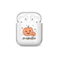 Personalised Orange Pumpkin AirPods Case
