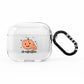 Personalised Orange Pumpkin AirPods Clear Case 3rd Gen