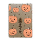 Personalised Orange Pumpkin Apple iPad Gold Case