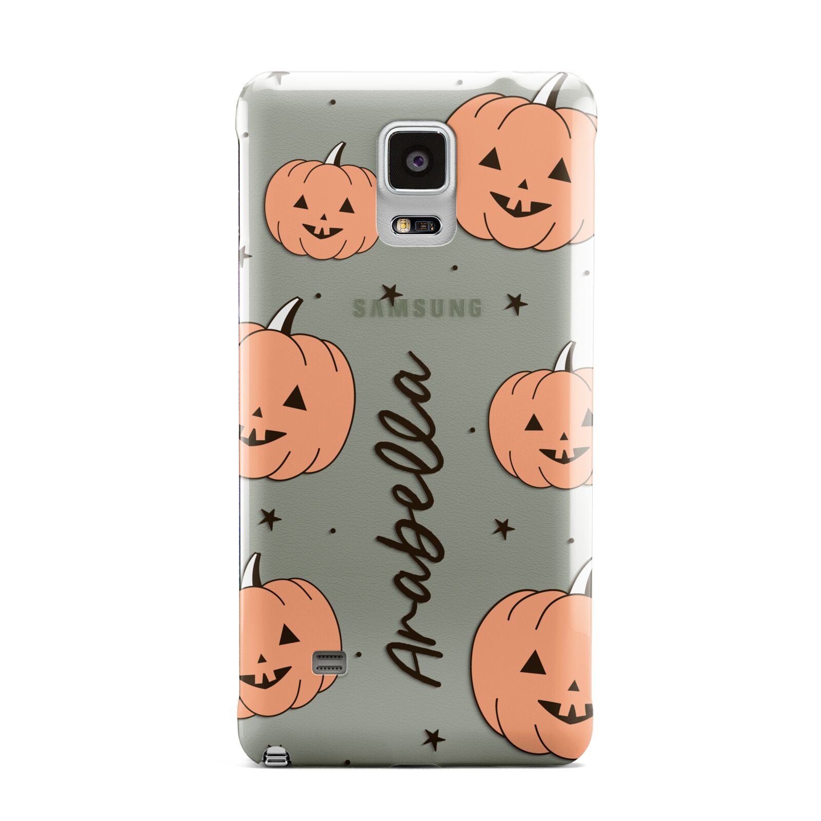 Personalised Orange Pumpkin Samsung Galaxy Note 4 Case