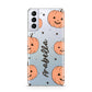 Personalised Orange Pumpkin Samsung S21 Plus Phone Case