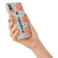 Personalised Orange Pumpkin iPhone X Bumper Case on Silver iPhone Alternative Image 2