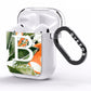 Personalised Orange Tree AirPods Clear Case Side Image