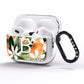 Personalised Orange Tree AirPods Pro Clear Case Side Image