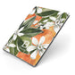 Personalised Orange Tree Apple iPad Case on Grey iPad Side View