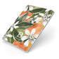 Personalised Orange Tree Apple iPad Case on Silver iPad Side View