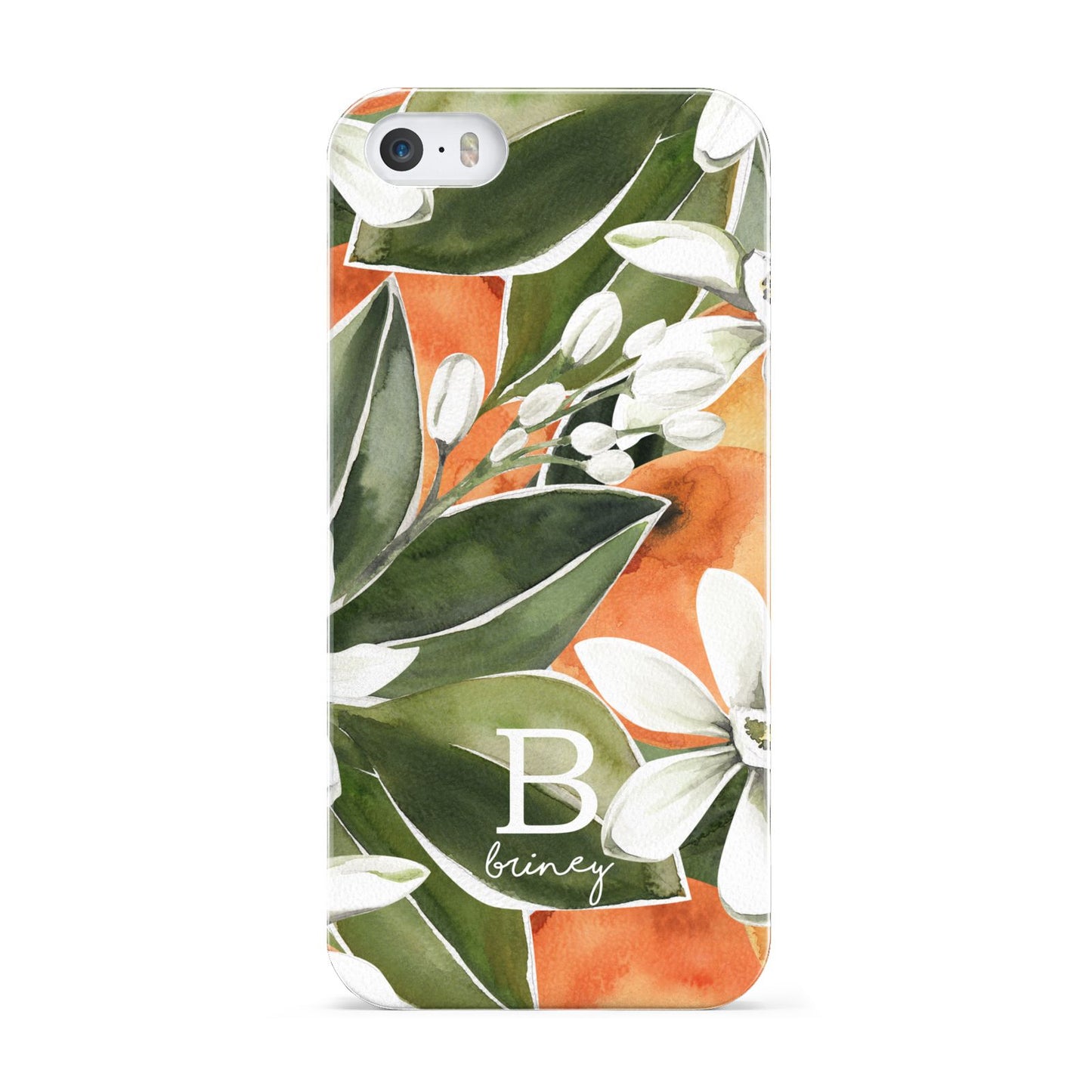 Personalised Orange Tree Apple iPhone 5 Case