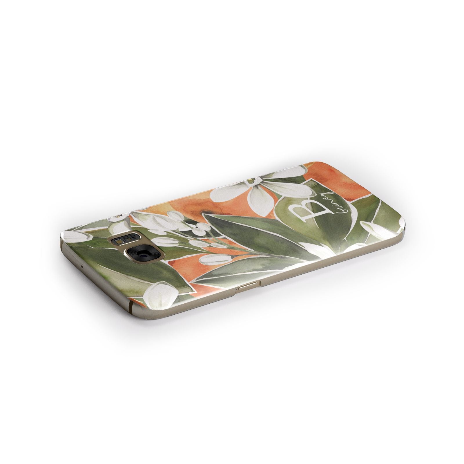 Personalised Orange Tree Samsung Galaxy Case Side Close Up