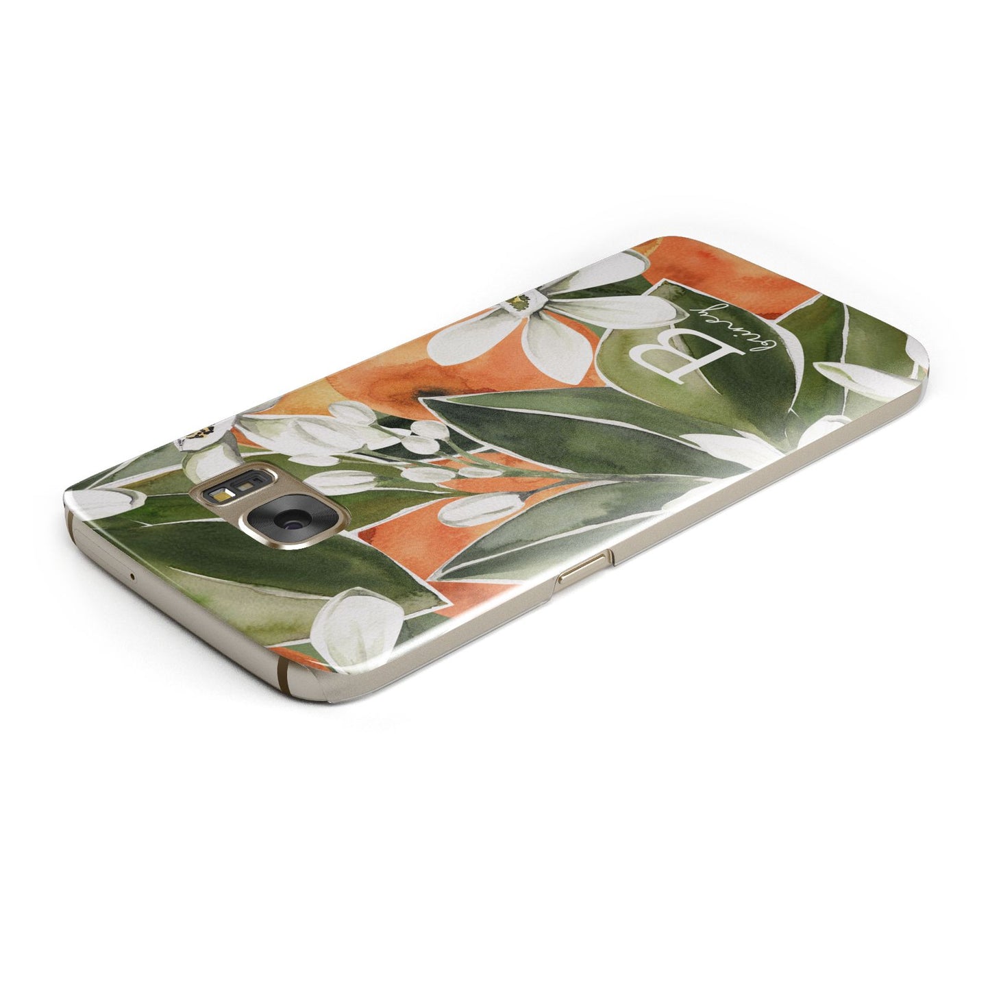 Personalised Orange Tree Samsung Galaxy Case Top Cutout