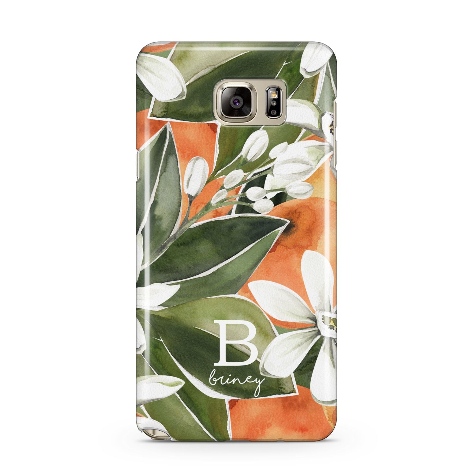 Personalised Orange Tree Samsung Galaxy Note 5 Case