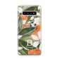 Personalised Orange Tree Samsung Galaxy S10 Plus Case