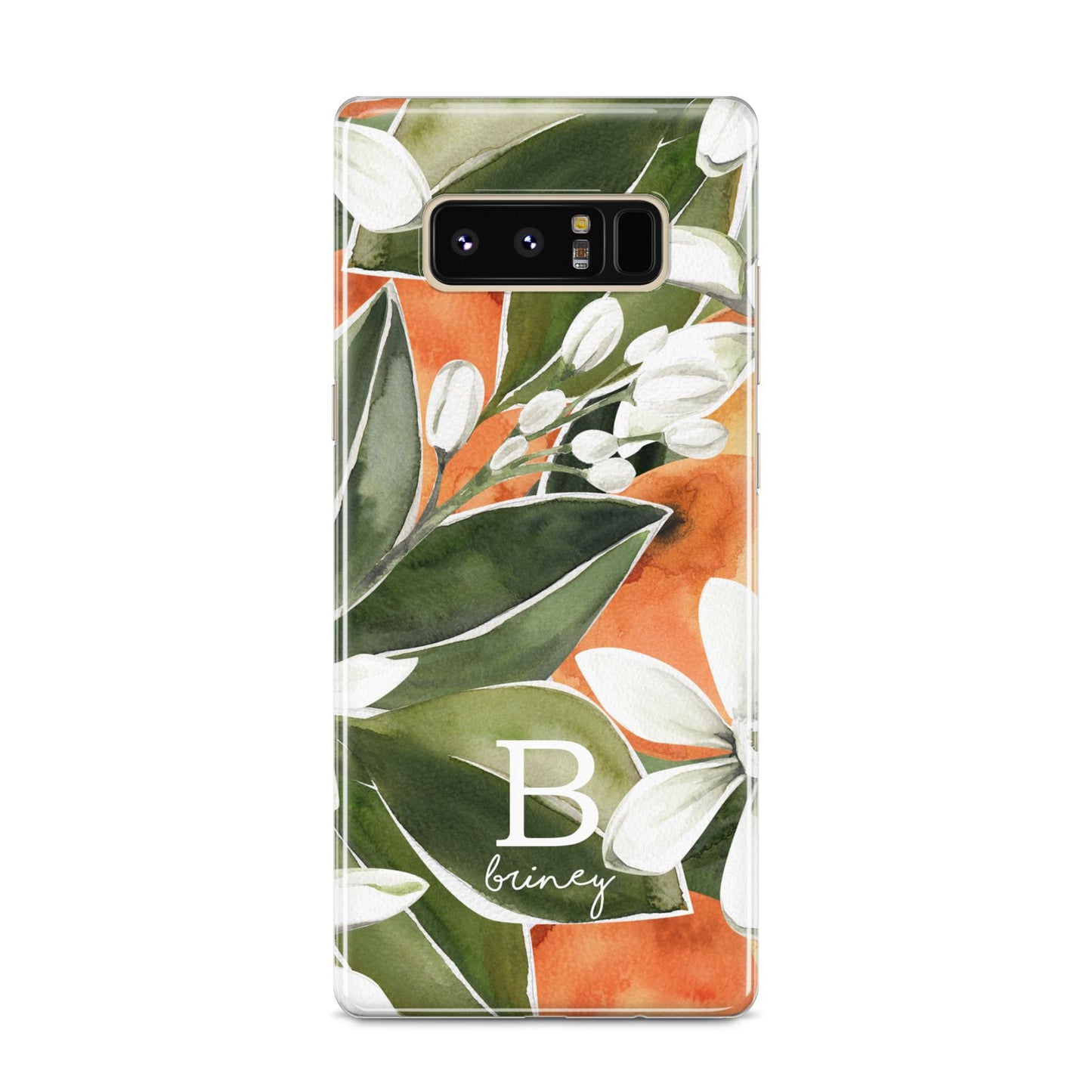 Personalised Orange Tree Samsung Galaxy S8 Case
