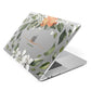 Personalised Orange Tree Wreath Apple MacBook Case Side View