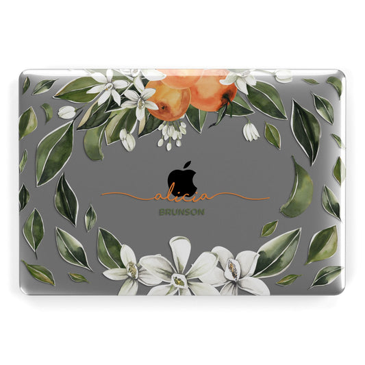 Personalised Orange Tree Wreath Apple MacBook Case