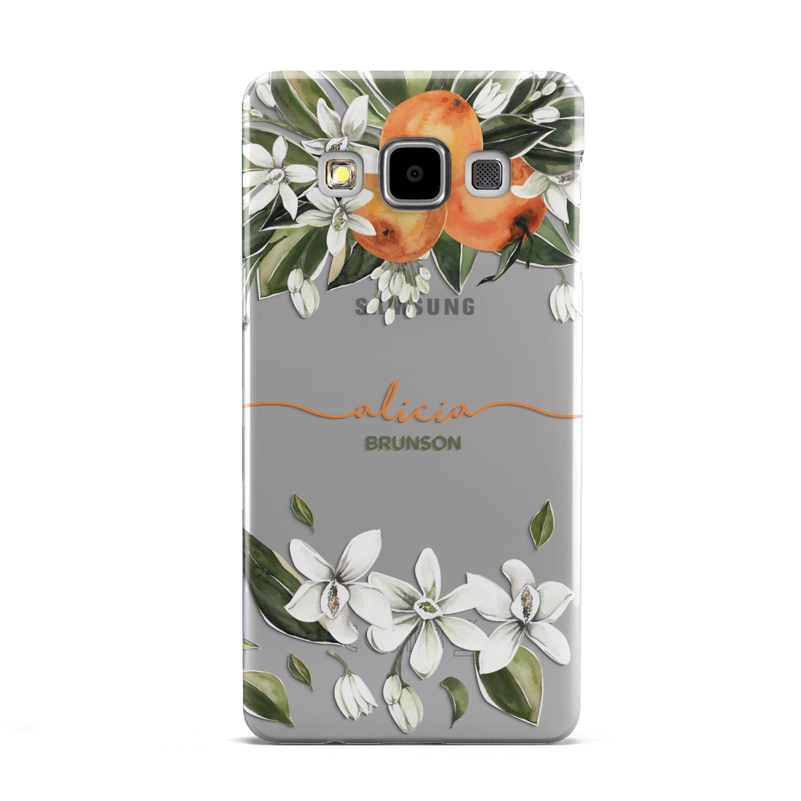 Personalised Orange Tree Wreath Samsung Galaxy A5 Case