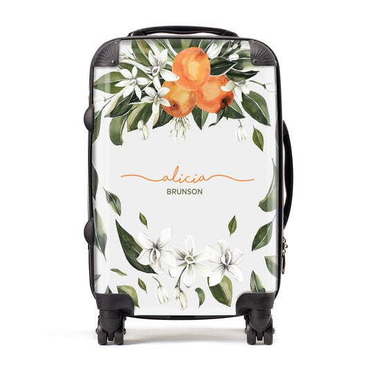 Personalised Orange Tree Wreath Suitcase