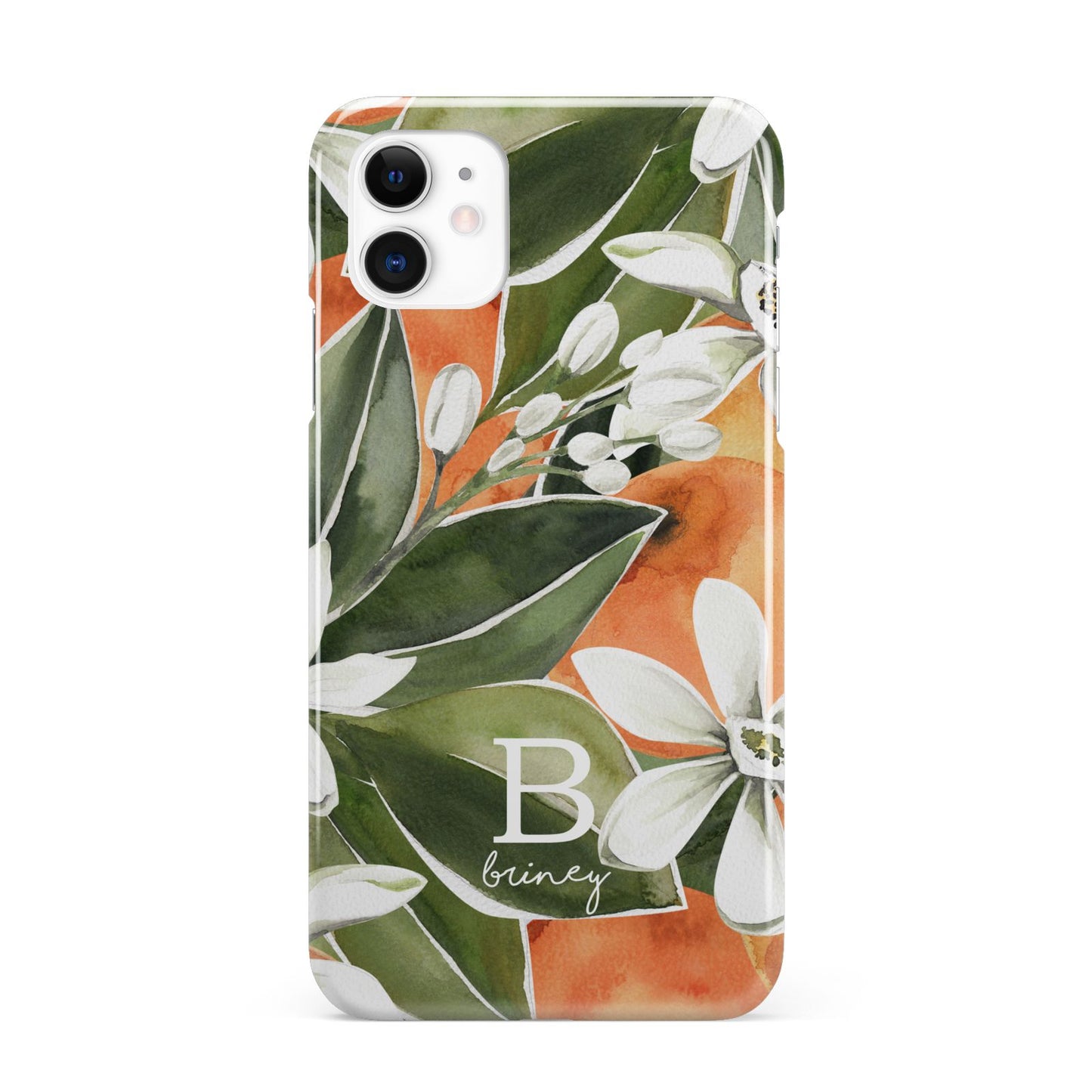 Personalised Orange Tree iPhone 11 3D Snap Case