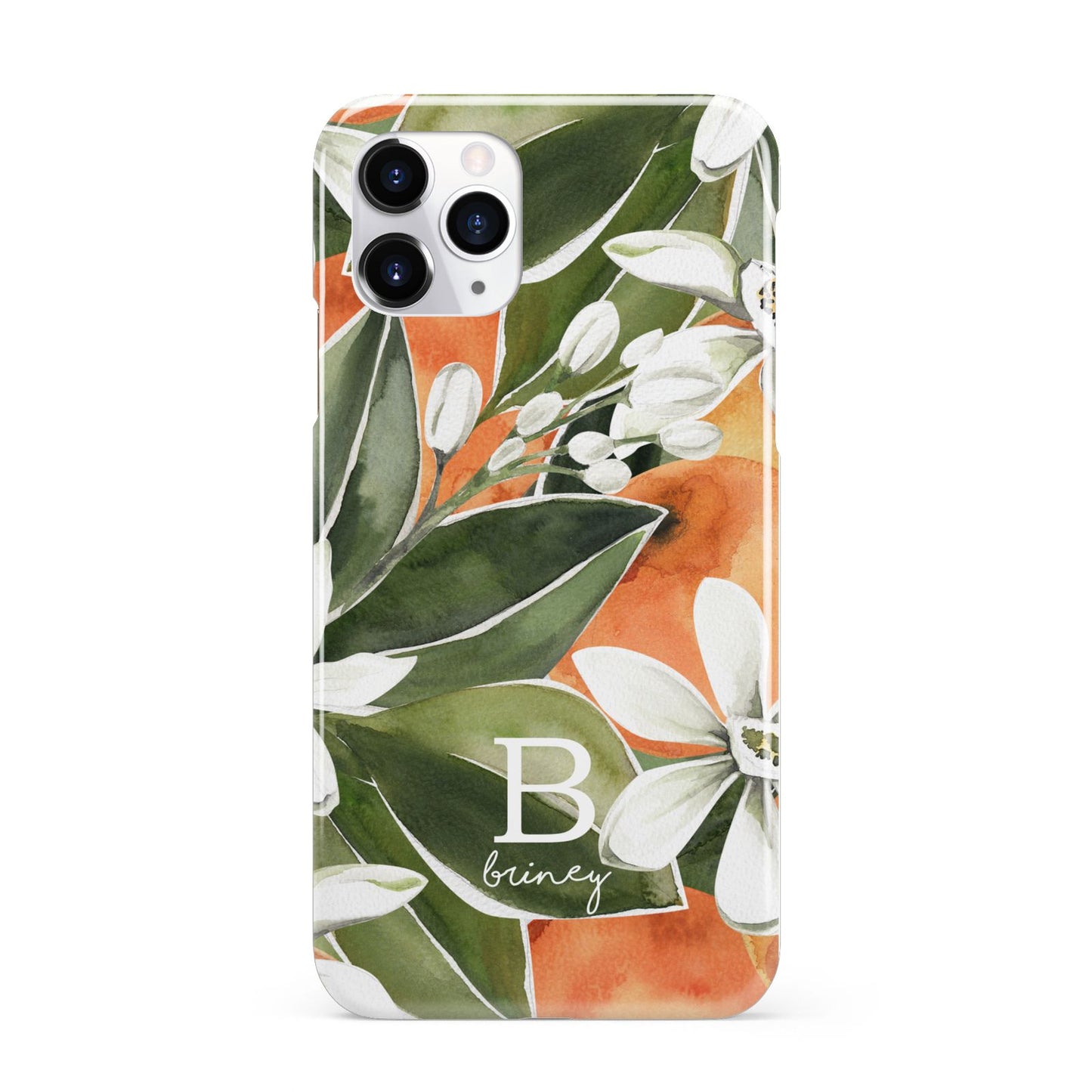 Personalised Orange Tree iPhone 11 Pro 3D Snap Case