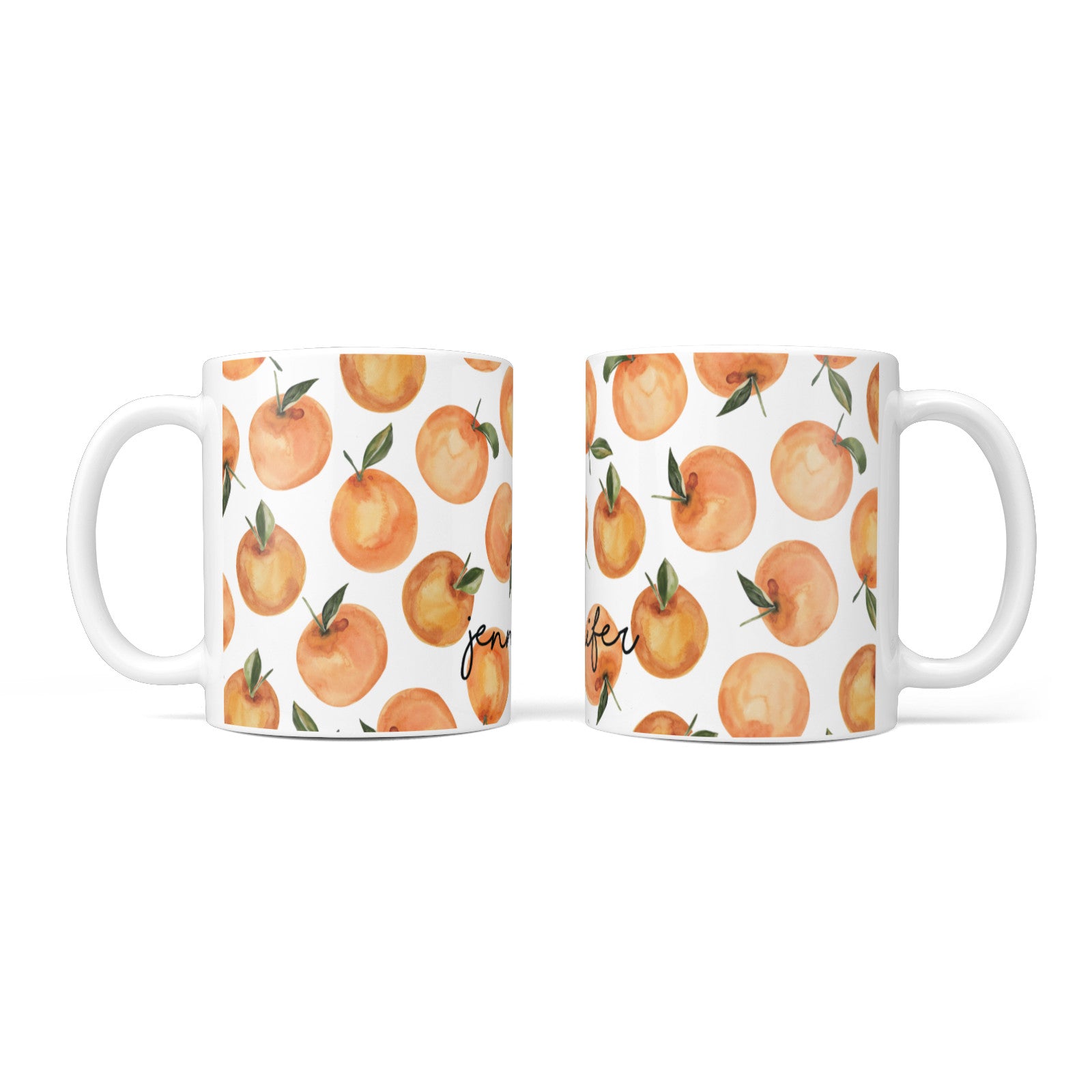 Personalised Oranges Name 10oz Mug Alternative Image 3