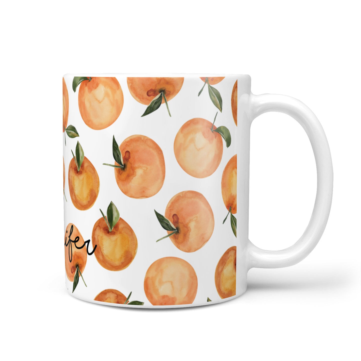 Personalised Oranges Name 10oz Mug
