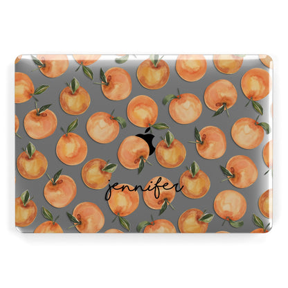 Personalised Oranges Name Apple MacBook Case