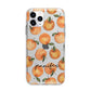Personalised Oranges Name Apple iPhone 11 Pro in Silver with Bumper Case