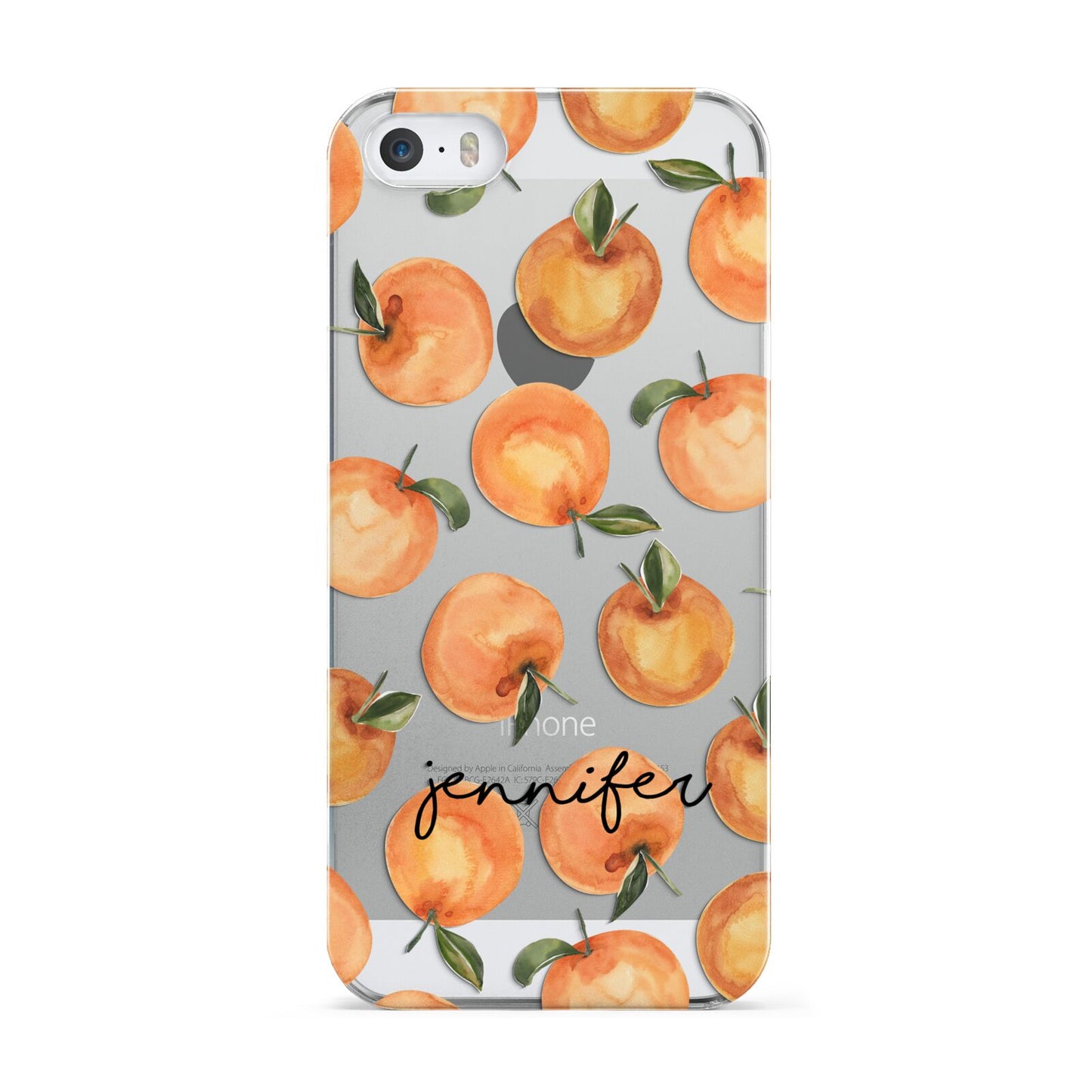 Personalised Oranges Name Apple iPhone 5 Case