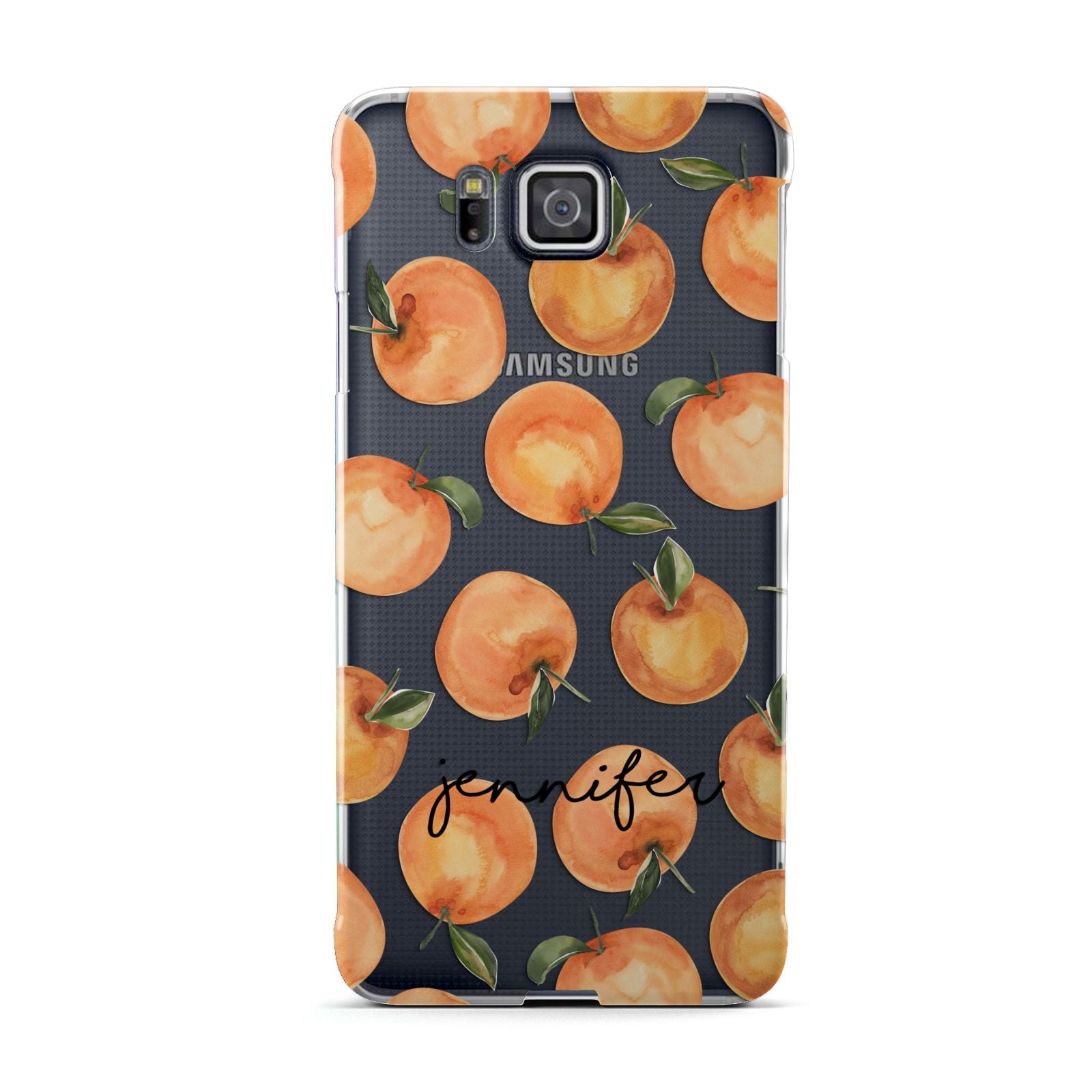 Personalised Oranges Name Samsung Galaxy Alpha Case