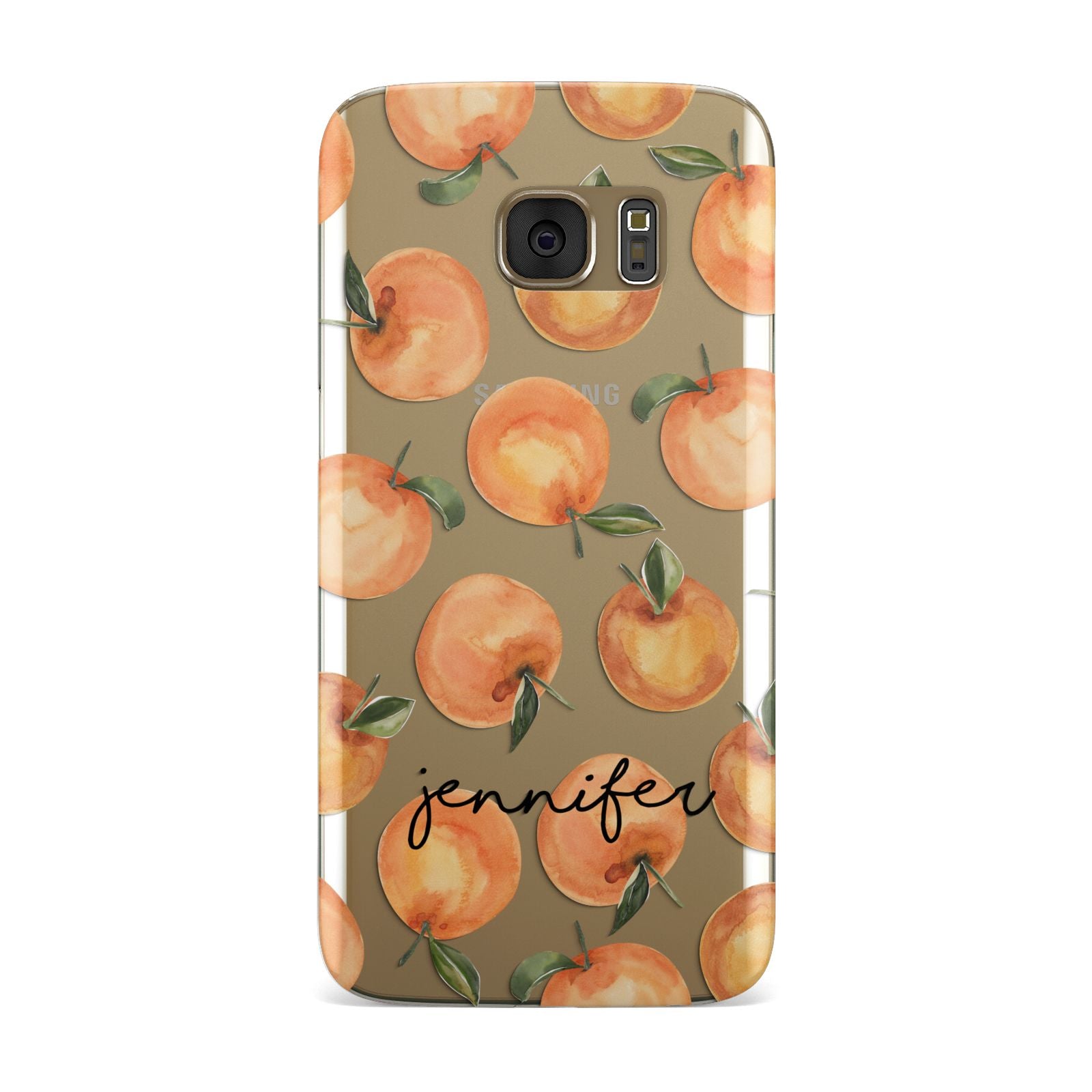 Personalised Oranges Name Samsung Galaxy Case